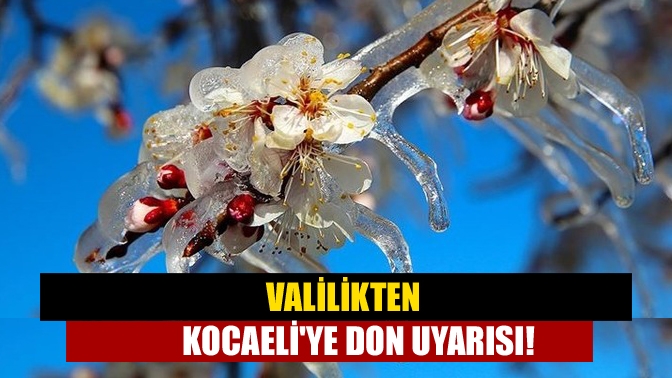 Meteoroloji Genel Müdürlüğünün soğuk hava uyarılarının ardından Kocaeli Valiliğinden de