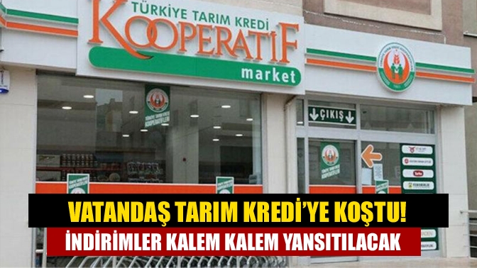 Tarım Kredi Kooperatifi Marketleri’nde indirimli ürün satılacak açıklamasının ardından vatandaş