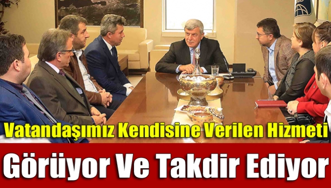 Başkan Karaosmanoğlu, AK Parti Kandıra İlçe Başkanı Erol Ölmez ve