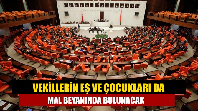 Milletvekillerinin tüm özlük haklarını da kapsayan yeni bir yasal düzenleme
