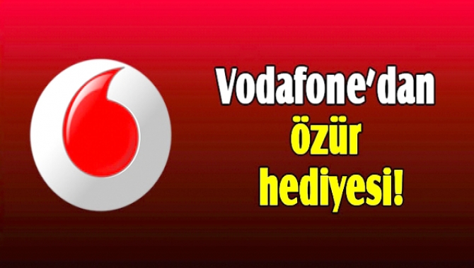 Vodafone bugün yaşanan şebeke problemi nedeniyle Kocaeli'deki kullanıcılarına hediye gönderdi
