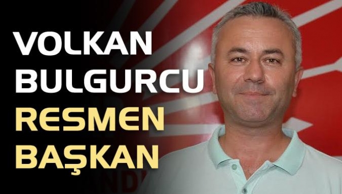 CHP Kandıra İlçe'de Volkan Bulgurcu resmen başkan