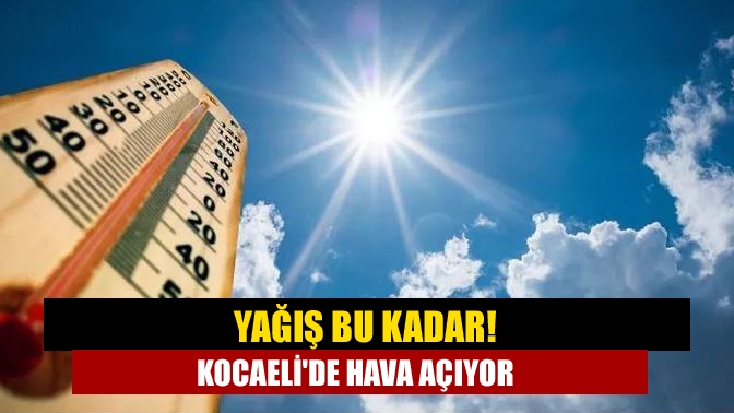 Kocaeli Meteoroloji Müdürlüğü, haftalık hava tahmin raporunu açıkladı. Önümüzdeki 5