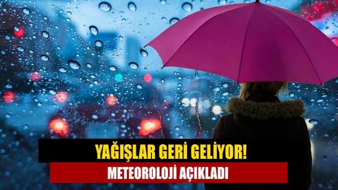 Meteoroloji Genel Müdürlüğü hava durumu tahminlerine göre işte 29 Temmuz