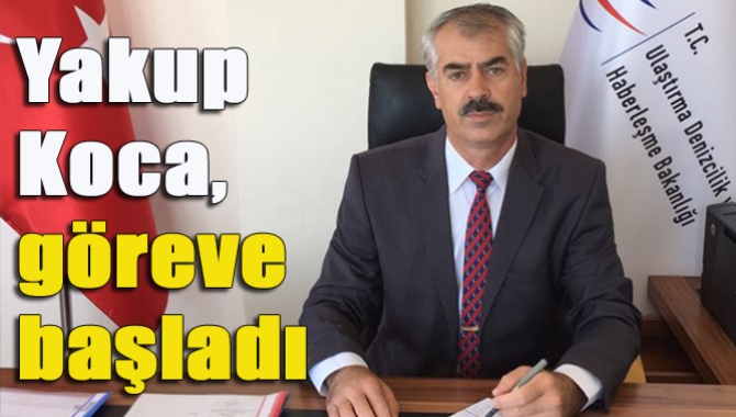 Kefken Liman Başkanlığı görevine atanan Yakup Koca, görevine başladı.