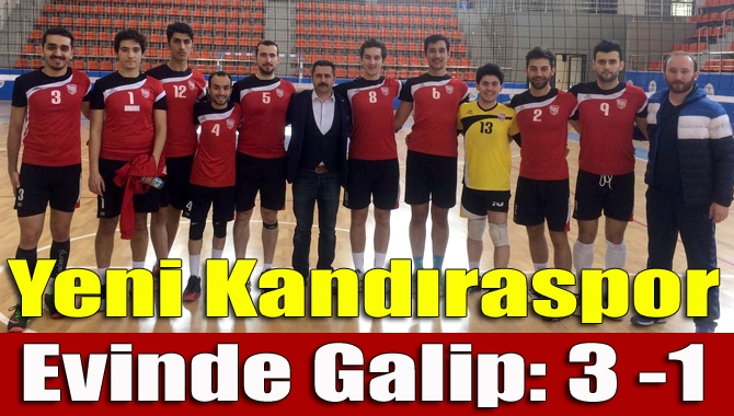 Erkekler Voleybol 2. Lig temsilcimiz Yeni Kandıraspor, Zonguldak Hasatsporu 3-1