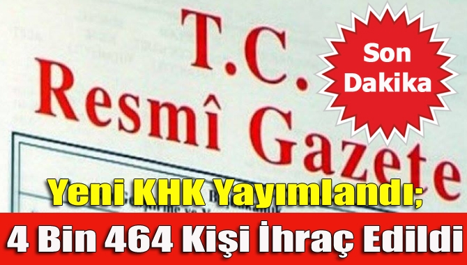 OHAL kapsamındaki 686 sayılı KHK ile Milli Eğitim Bakanlığından 2