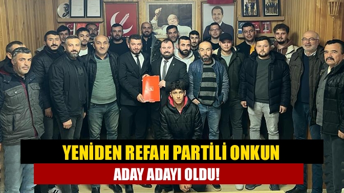 Kandıra ilçe esnaflarından İbrahim Onkun Yeniden Refah Partisi (YRP) Kandıra