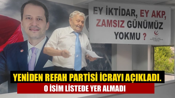 Yeniden Refah Partisi Kocaeli il teşkilatı yaptığı toplantıda yeni il