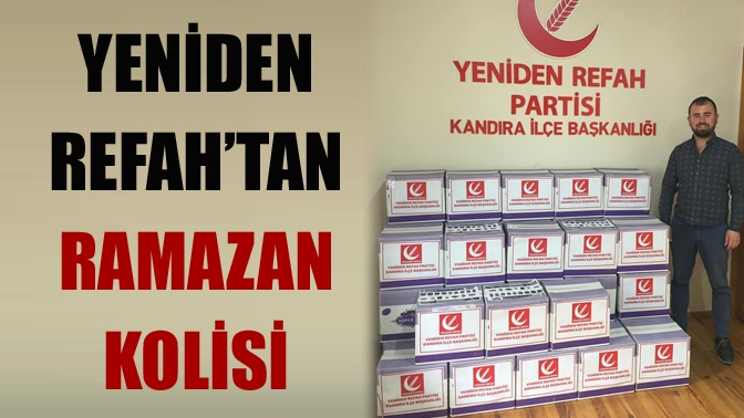 Yeniden Refah Partisi Kandıra İlçe Teşkilatı, ilçede bulunan ihtiyaç sahibi