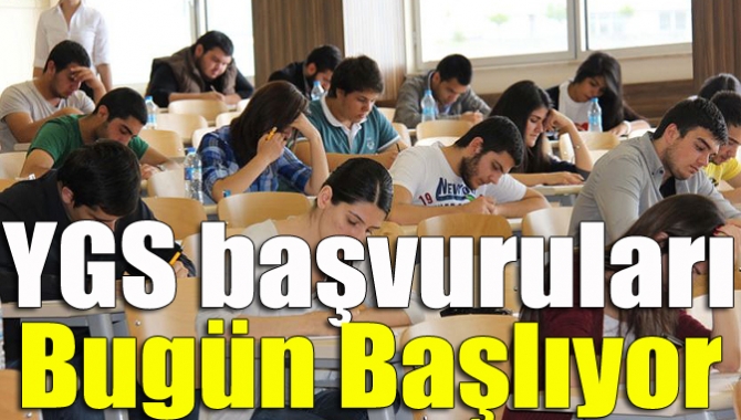 Üniversiteye girişte ilk aşama olan YGS'ye başvuru dönemi bugün başlayacak.