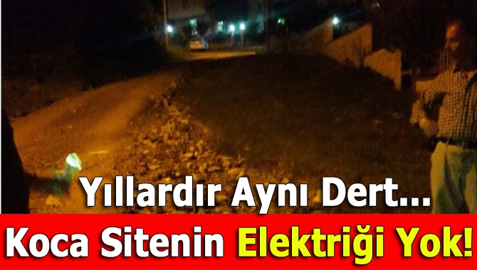 Kandıra’da ikamet eden mahalle sakinleri, 7 yıldır yaşadıkları elektrik ve