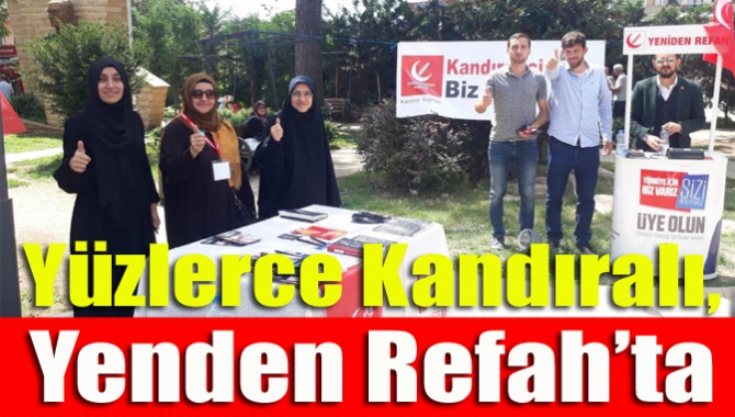 Yeni üye kayıtlarına ağırlık veren Yeniden Refah Partisi, Kandıra ve