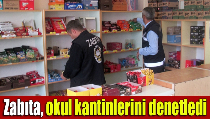 Kandıra Belediyesi Zabıta Müdürlüğü ekipleri  ilçedeki okul kantinlerinde genel
