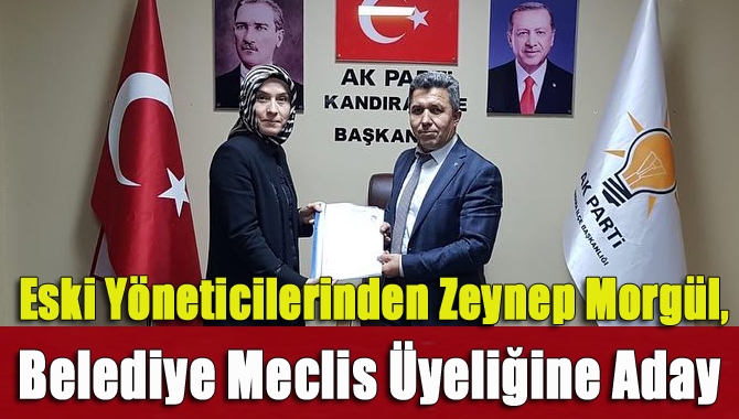 AK Parti Kandıra eski ilçe yöneticilerinden Zeynep Morgül, Kandıra belediye