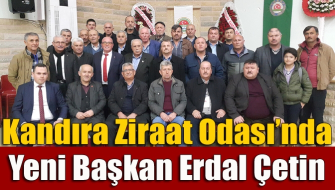 Kandıra Ziraat Odası’nın Olağan Genel Kurulu’nda Erdal Çetin ve Recep