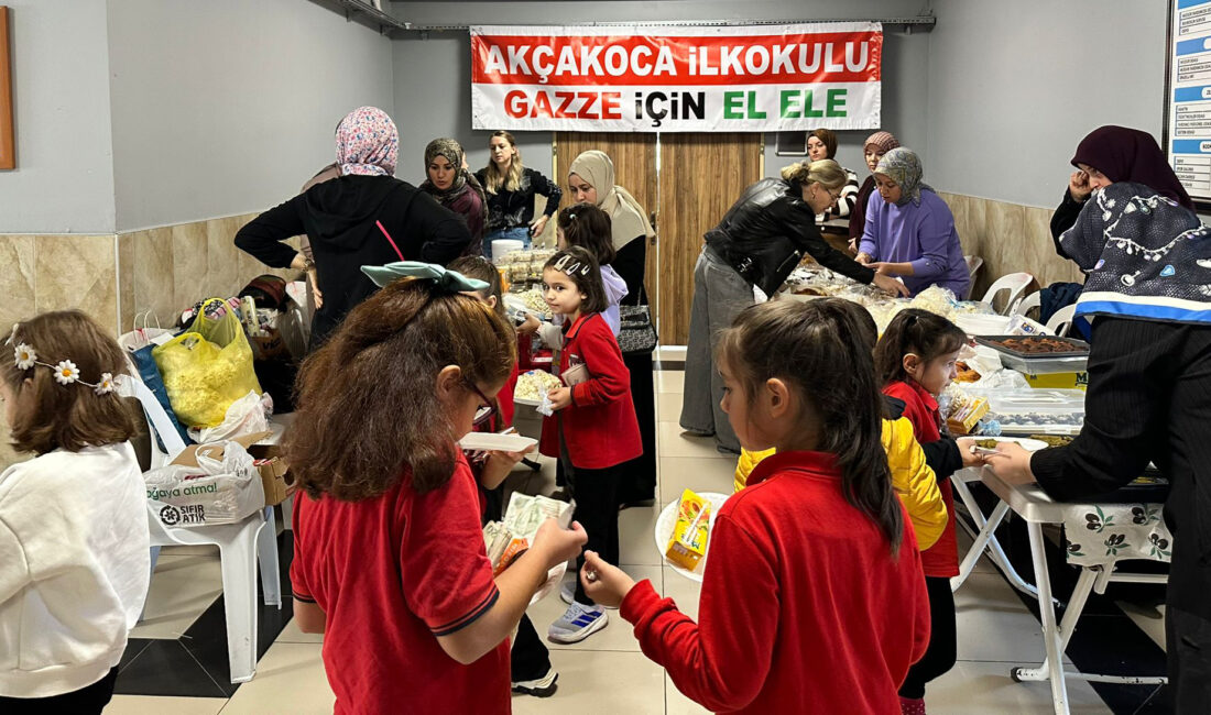 Kandıra Akçakoca İlkokulu, “ÇEDES Gazze İçin Seferber” projesi kapsamında düzenlediği
