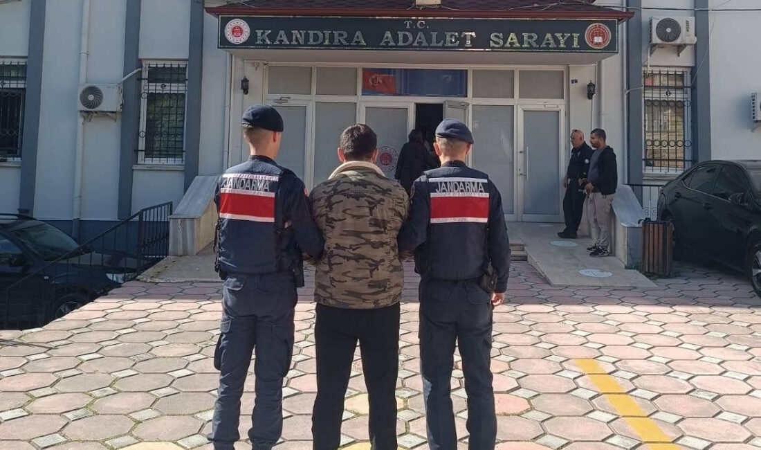 Kandıra’da jandarma ekipleri, 6 yıl 23 gün kesinleşmiş hapis cezası