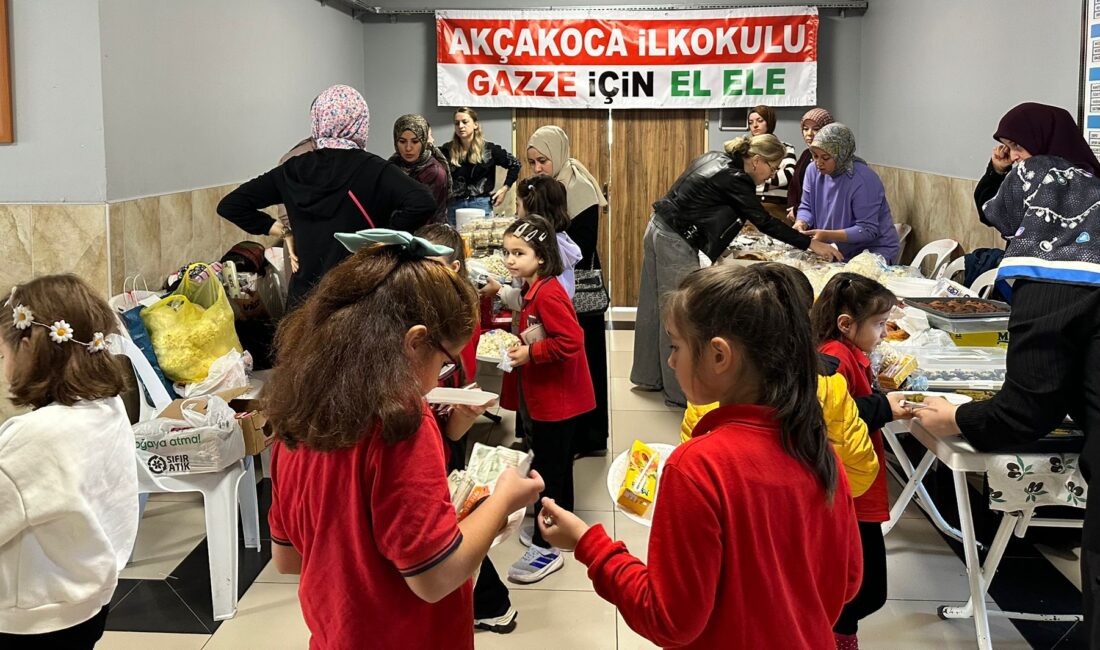 Kandıra Akçakoca İlkokulu, “ÇEDES Gazze İçin Seferber” projesi kapsamında düzenlediği