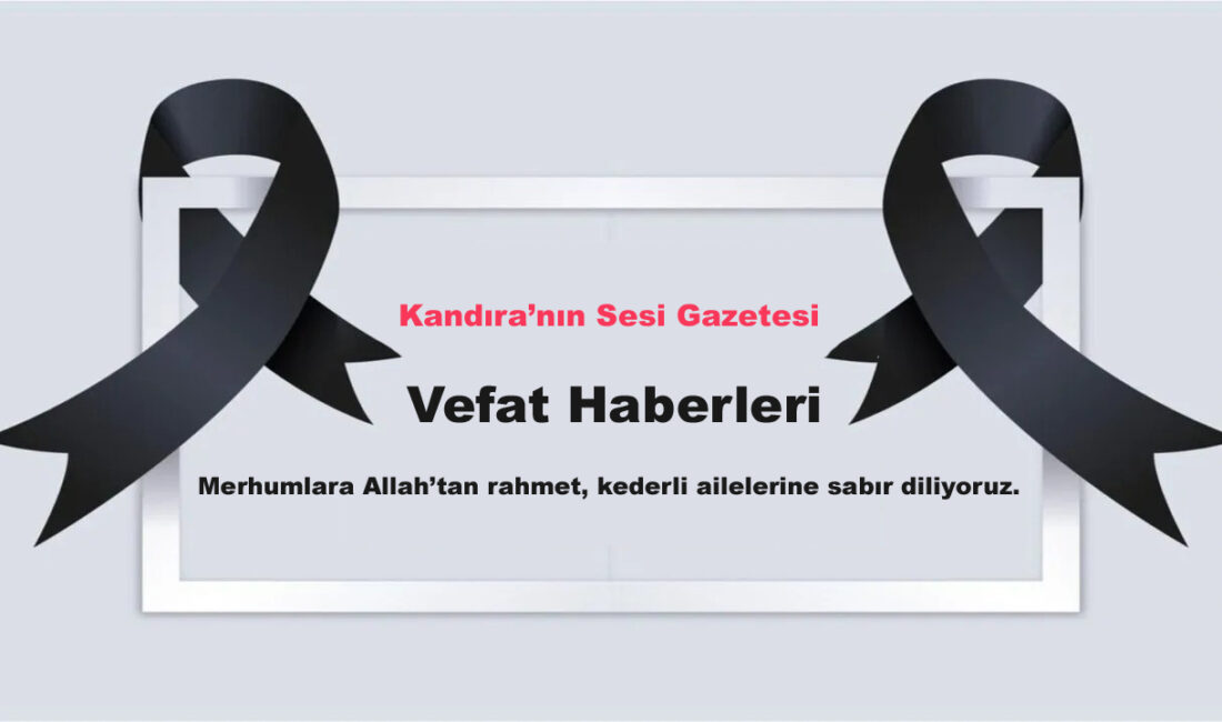 Nuray Solmaz Vefat Etti Kandıra eski Belediye personeli merhum Güney Solmaz’ın eşi Nuray Solmaz