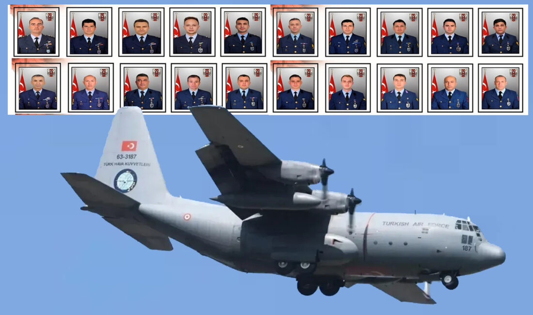 Gürcistan-Azerbaycan sınırında düşen TSK’ya ait C-130 kargo uçağında 20 askerimiz