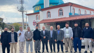 Kandıra İlçe Müftüsü Adem Gülmek, Antaplı Mahallesi’nde din görevlileri ve