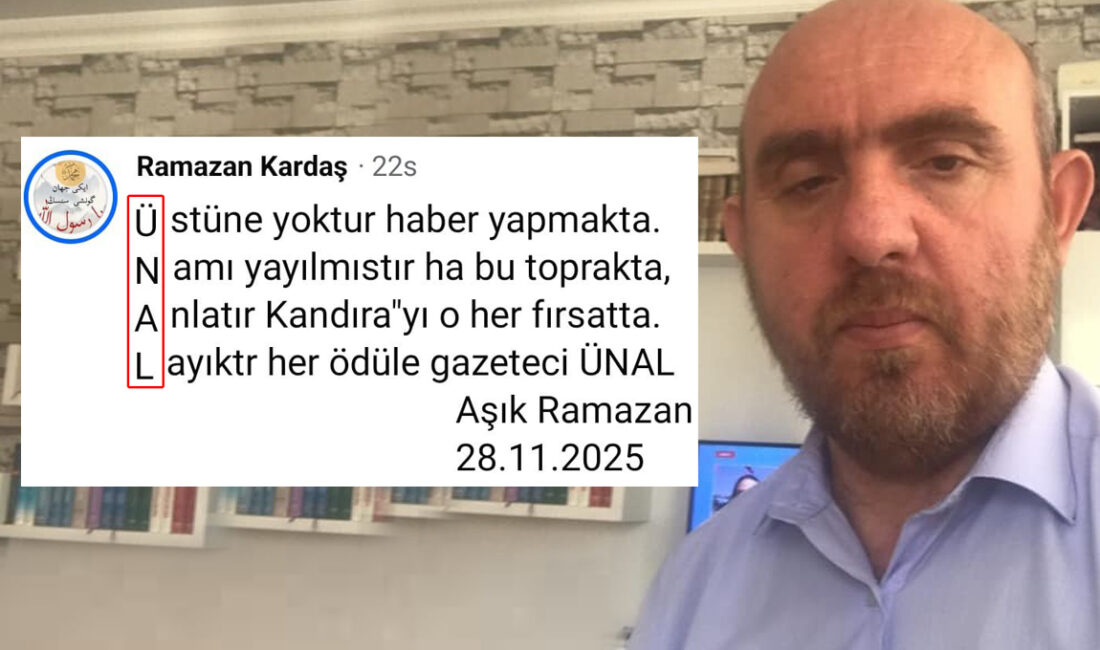 Kandıra Beylerbeyi’nden Ramazan Kardaş, Ünal Cankurt için sosyal medyada baş