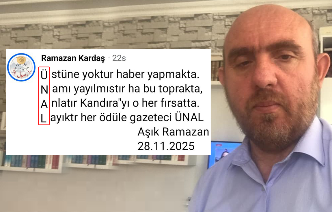 Kandıra Beylerbeyi’nden Ramazan Kardaş, Ünal Cankurt için sosyal medyada baş