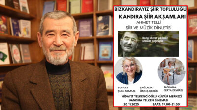 Kandıra’da “Ahmet Telli Şiir Akşamları” kapsamında şiir ve müzik dinletisi