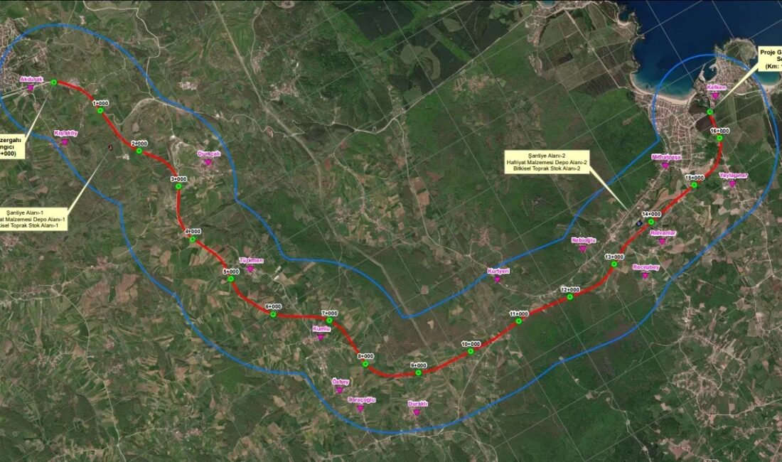 KGM 1’inci Bölge Müdürlüğü, Kandıra’dan Kefken’e uzanacak 3 milyar TL’lik