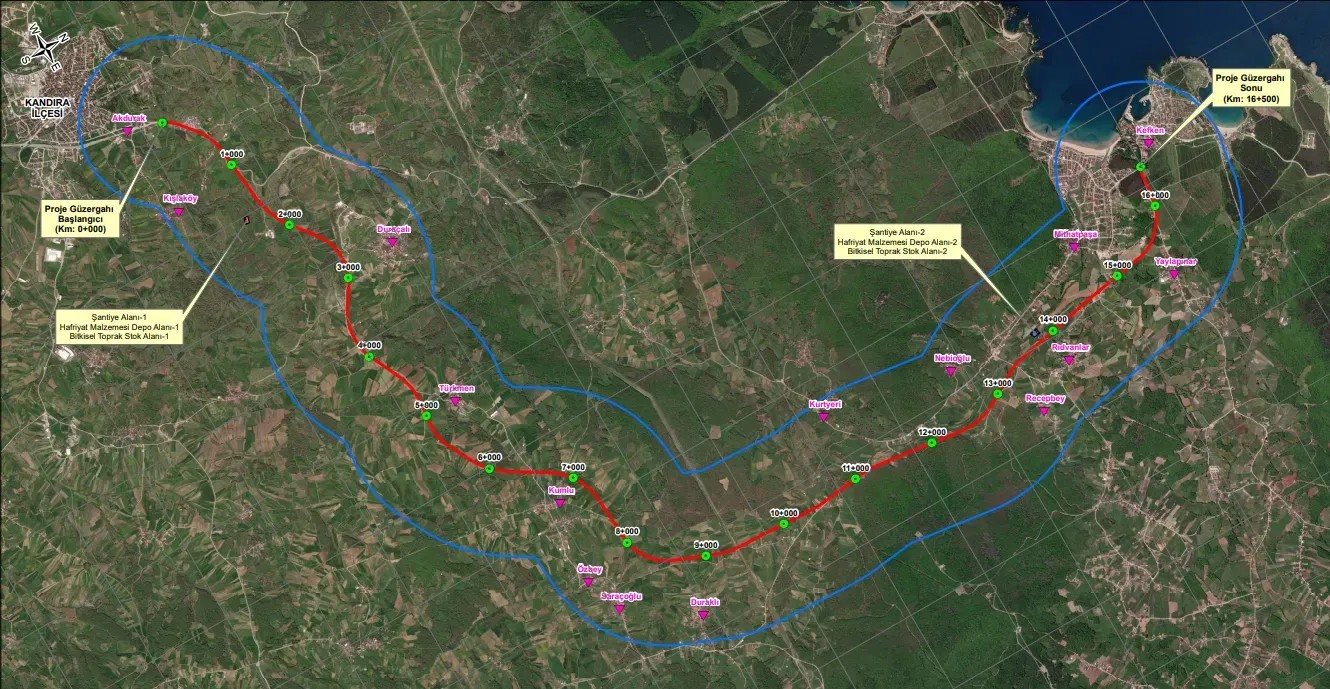 KGM 1’inci Bölge Müdürlüğü, Kandıra’dan Kefken’e uzanacak 3 milyar TL’lik