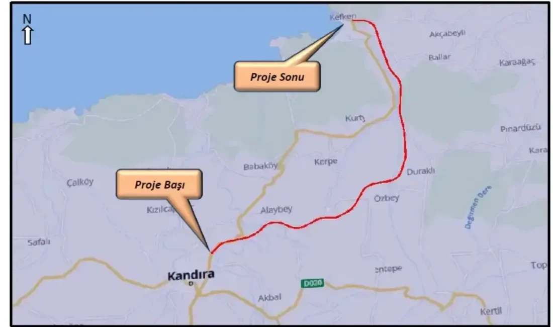 Kandıra-Kefken Duble Yol Projesi’nin ÇED süreci başladı. 3 milyar TL’ye