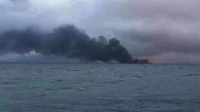 Kandıra Kefken açıklarında yabancı menşeli bir gemide nedeni henüz belirlenemeyen