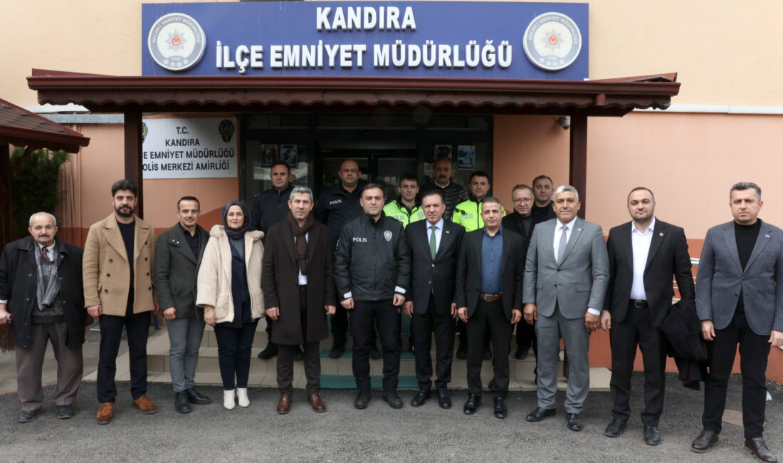 Anahtar Parti heyeti, Kandıra İlçe Emniyet Müdürü Mehmet Gören’i ziyaret
