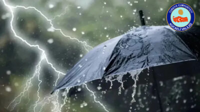 Kocaeli’de 8 Şubat Pazar günü öğle saatlerinden itibaren kuvvetli sağanak