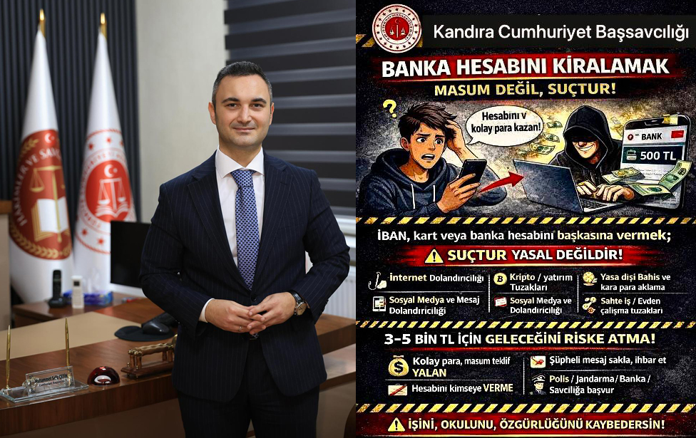 Kandıra Cumhuriyet Başsavcısı Muhammet Sefa Çetin, banka hesabı ve IBAN