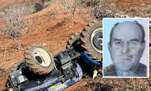 Kandıra Mülküşehsuvar Köyü Ahmet Beşoğlu Mahallesi’nde tarlasını sürerken traktörün devrilmesi