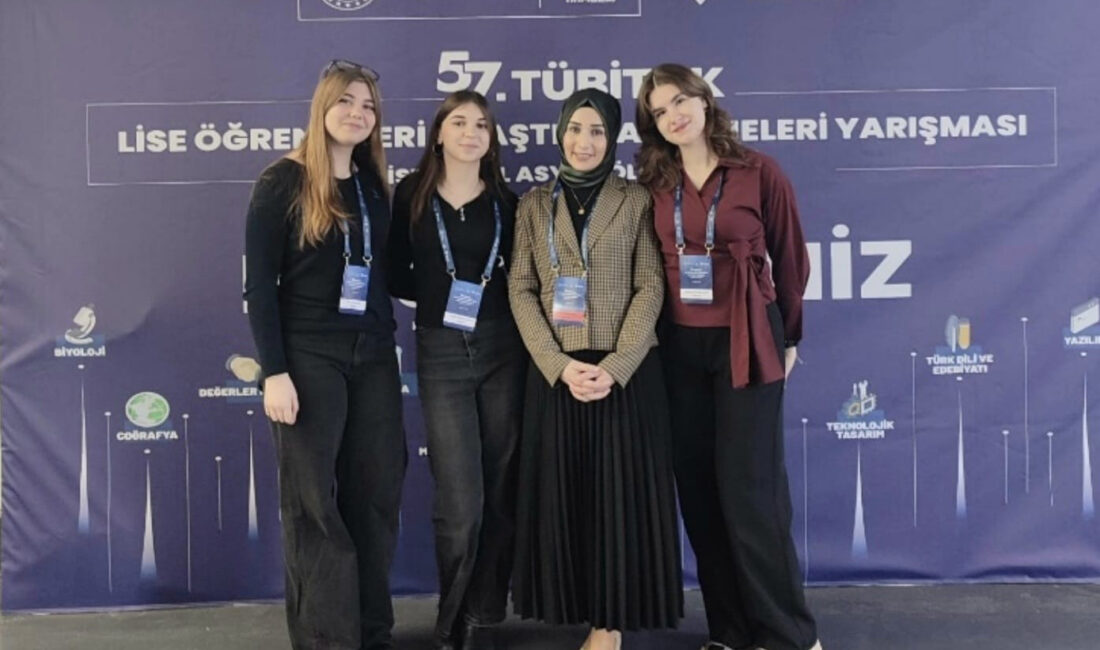 İzmit BİLSEM öğrencileri, danışman öğretmen Meltem Yeğin rehberliğinde hazırladıkları proje