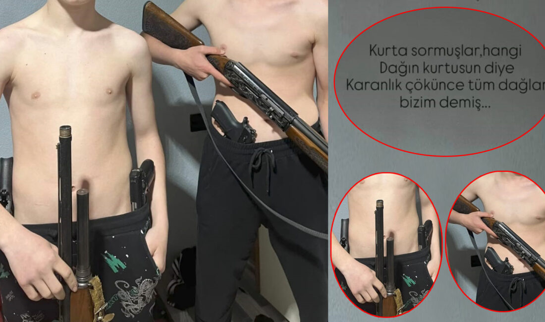 Kandıra’da sosyal medyada silahlı ve şiddet içerikli paylaşım yapan 2