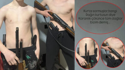 Kandıra’da sosyal medyada silahlı ve şiddet içerikli paylaşım yapan 2