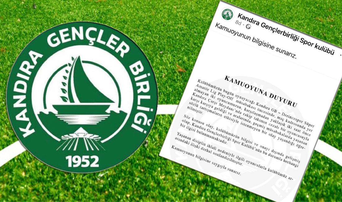 Kandıra GB Belediyespor, Derincespor maçı öncesinde yaşanan olaylarla ilgili açıklama