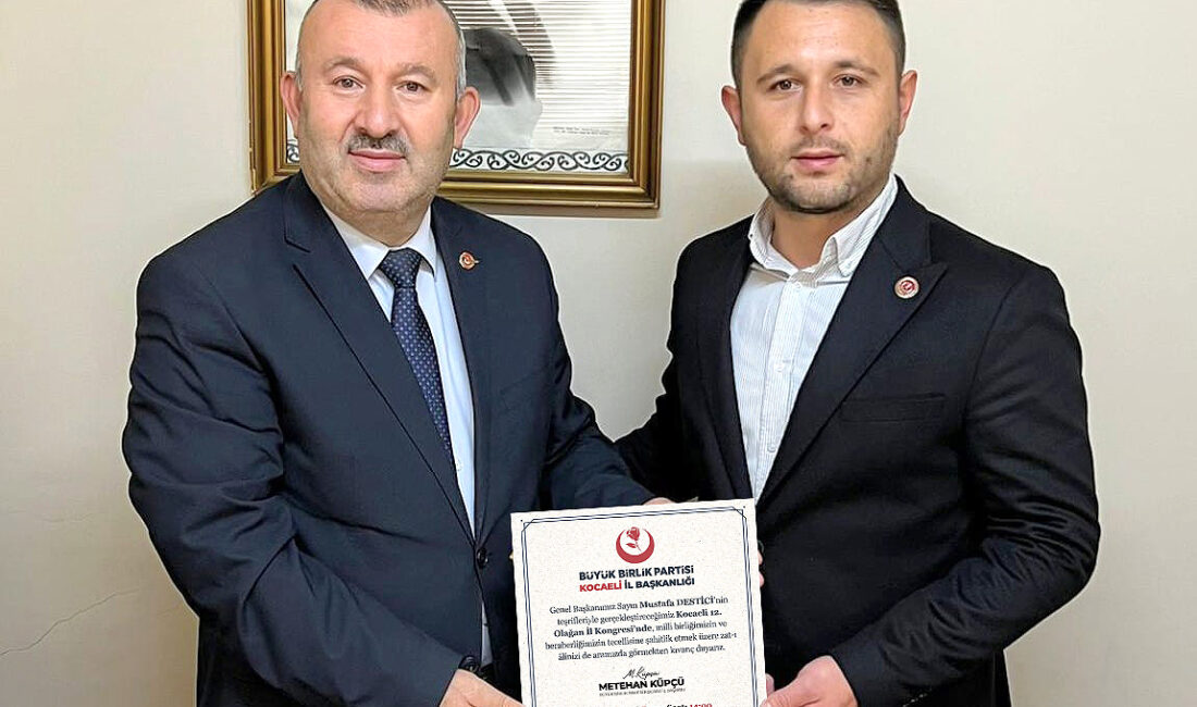 BBP Kocaeli İl Yönetim Kurulu Üyesi Sadullah Kılıç, 26 Nisan’da