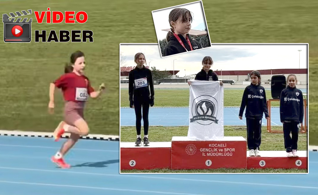 Kandıra Zafer İlkokulu öğrencisi Liva Can, “Türkiye’nin En Hızlısı” yarışmasında