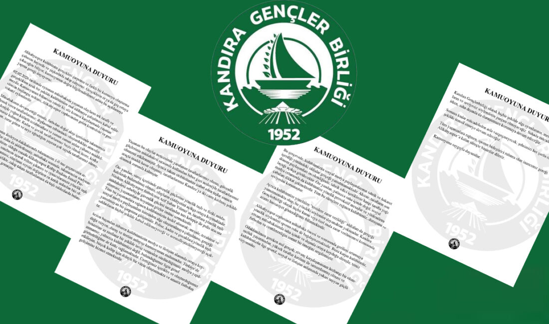 Kandıra Gençlerbirliği, Alikahyaspor ile oynanan maç sonrası yaşanan olaylara ilişkin