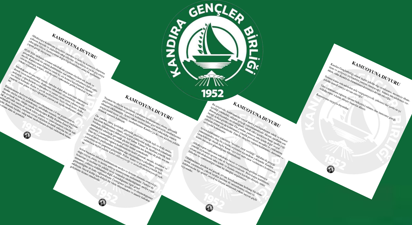 Kandıra Gençlerbirliği, Alikahyaspor ile oynanan maç sonrası yaşanan olaylara ilişkin