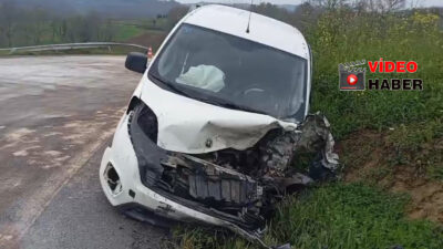 Kandıra-Kaynarca yolu Erikler mevkiinde meydana gelen kazada, virajda kontrolden çıkan