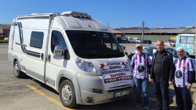 Kandıra’da mola veren diş hekimi Fedai Kürtül, İstanbul’dan Samsun’a uzanan