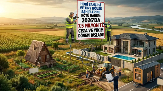 Hobi bahçeleri ve kaçak yapılaşmaya karşı yeni yaptırımlar yolda. Meclis