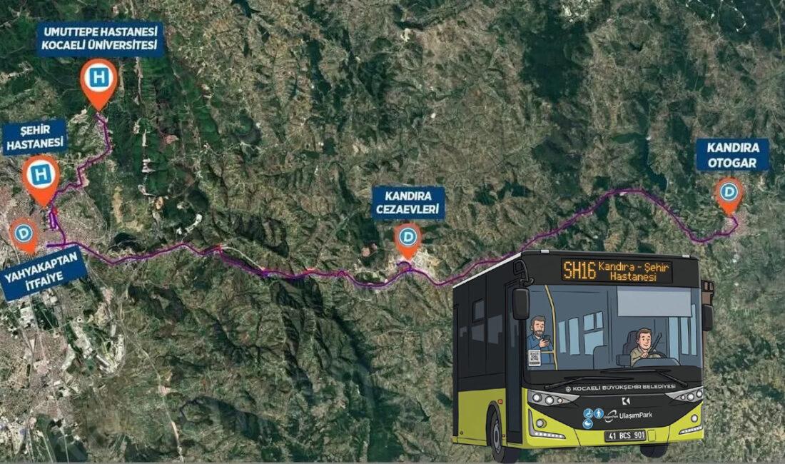 SH16 hattı, Kandıra’dan Kocaeli Şehir Hastanesi ve Umuttepe’ye aktarmasız ulaşım