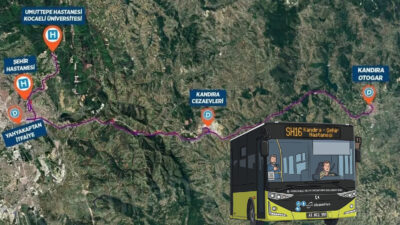 SH16 hattı, Kandıra’dan Kocaeli Şehir Hastanesi ve Umuttepe’ye aktarmasız ulaşım